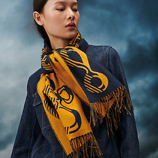 【おしゃれ】HERMES Sciarpa Casaque Sangle a Boucle Casaque Do Re Boucles scarf | Hermès Australia